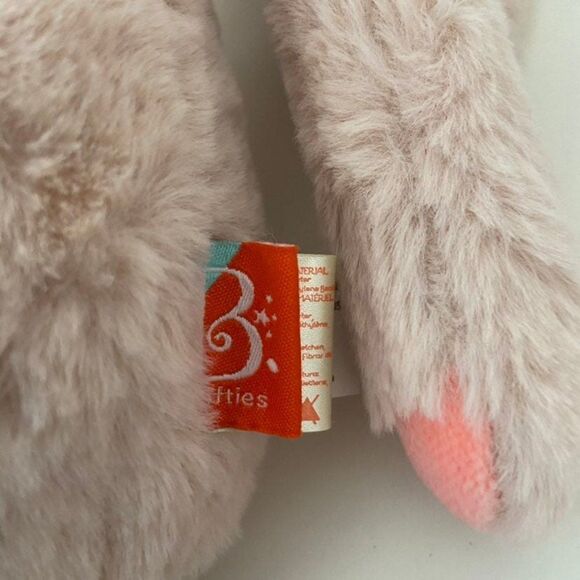 B Softies Butterscotch Bunny Rabbit Je m’appelle 12" Pink Soft Happy Hues NWT - Picture 8 of 11